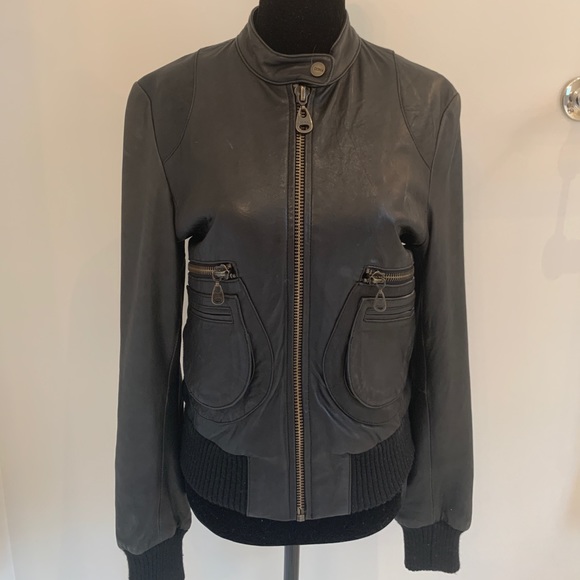 Black Leather Jacket - Picture 1 of 2